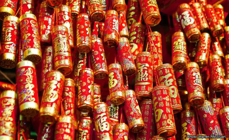 Chinese Dragon installation for Chinese New Year in Hong Kong