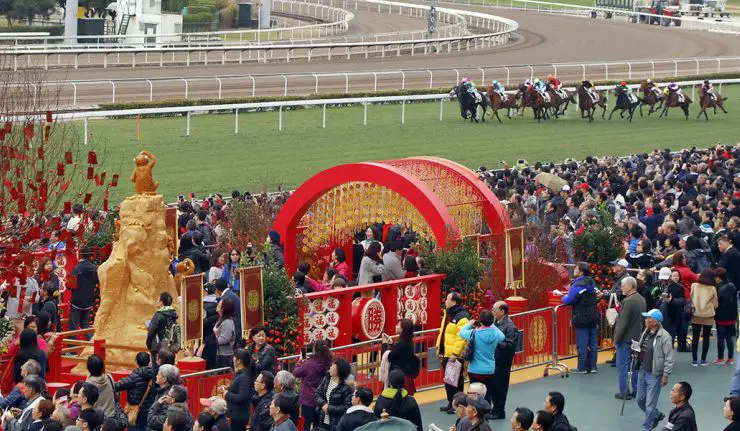 The Hong Kong Chinese New Year Horse Race Meeting at Sha Tin