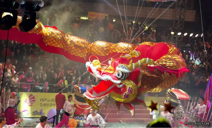 Chinese New Year Parade Dragon Float