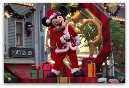 Mickey at Hong Kong Disneyland during Christmas