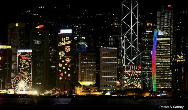 Christmas Lights in Hong Kong