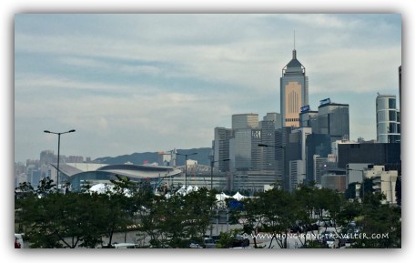 Cloudy overcast April Day in Hong Kong