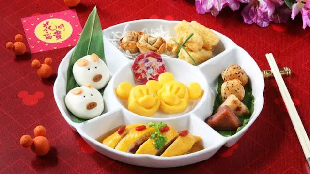 Mickey and Minnie DimSum and other CNY Foods at Disneyland