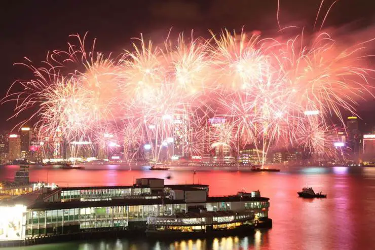 Hong Kong Chinese New Year Fireworks