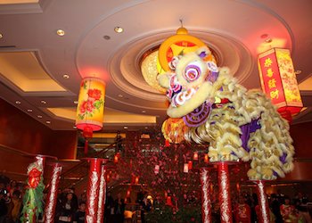 Chinese New Year Lion Dances at Holiday Inn