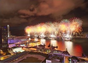 Fantastic fireworks views from Gloucester Hotel