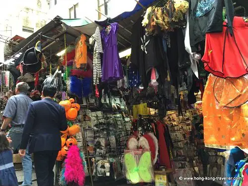 Halloween Decorations in Hong Kong Pottinger Street Market