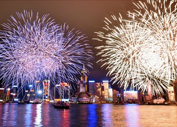 Hong Kong New Year Fireworks