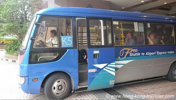 Hong Kong Airport Express Free Shuttle to Hotels