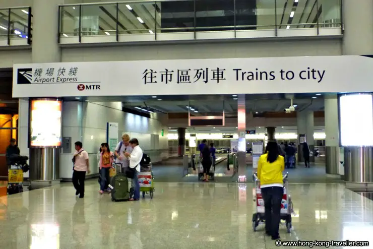 Hong Kong Airport Express at Chek Lap Kok Airport Hong Kong Airport Express at Chek Lap Kok Airport