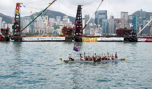 Dragon Boat Races in Victoria Harbour