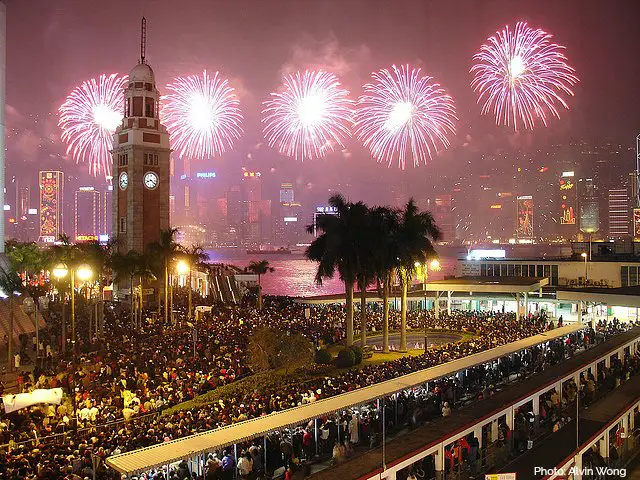 Hong Kong Fireworks views from Clocktower