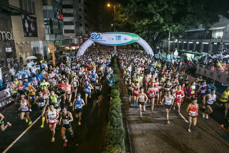 Hong Kong Marathon Start Line