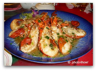 Sauteed Lobster in garlic and scallion sauce