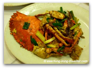 Stir Fried Crab, another seafood staple in Hong Kong