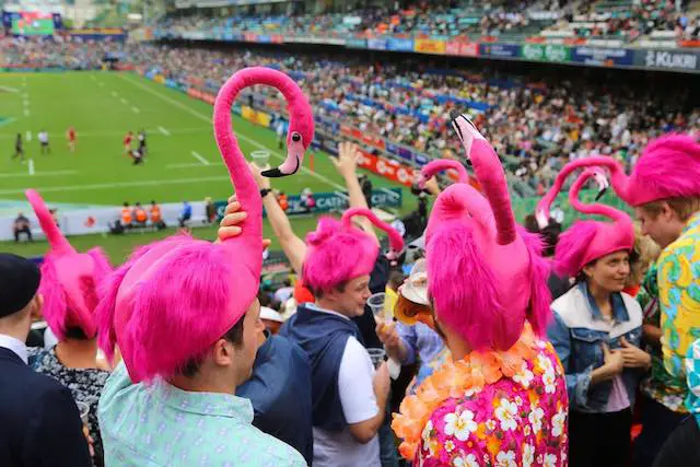Rugby Sevens Fans South Stand HK Stadium