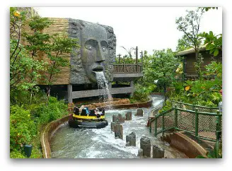 Rainforest water ride at Ocean Park