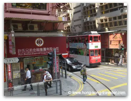 Hong Kong Tram in Sheung Wan