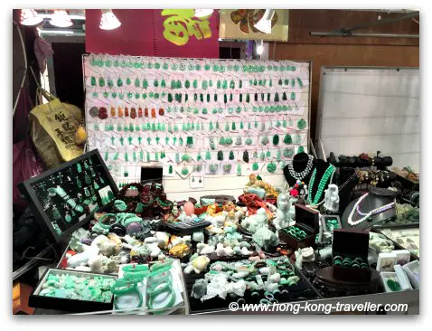 Jade Market Hong Kong: bracelets, rings, necklaces, loose stones