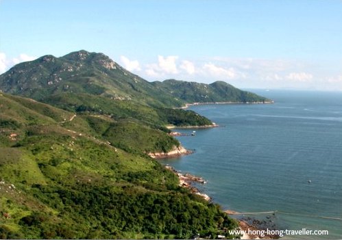 Beautiful Mountain and Ocean Scenery in Lamma Island