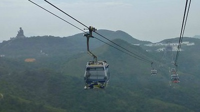 Ride on the Ngong Ping Cable Car