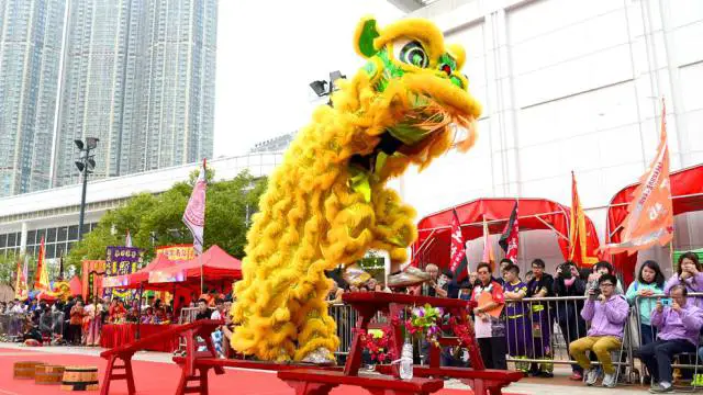 Hong Kong Chinese New Year Lion Dance