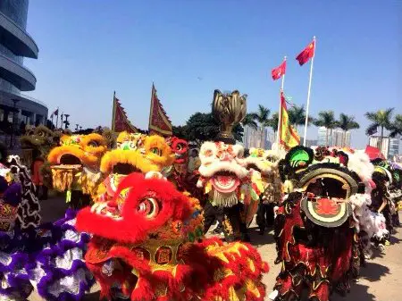 Lion Dance Extravaganza Performances at Bauhinia Square