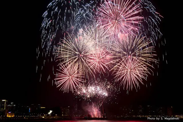 Macau International Fireworks Contest from Macau Tower