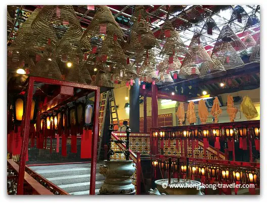 Interior of Man Mo Temple