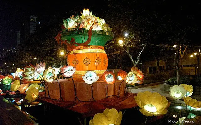 Lantern Displays for Mid-Autumn Festival in Hong Kong