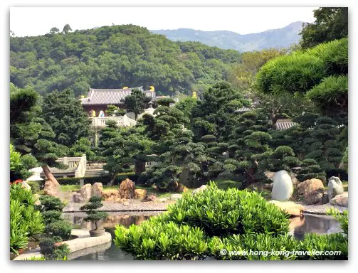 Nan Lian Garden Terraces and Chi Lin Nunnery in Background