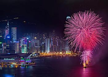 Fireworks Views at Harbour Grand Hotel in Hong Kong