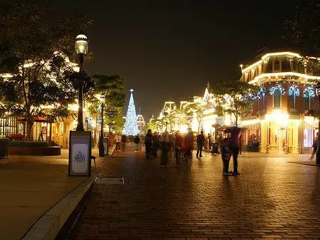Disney Christmas Time at night