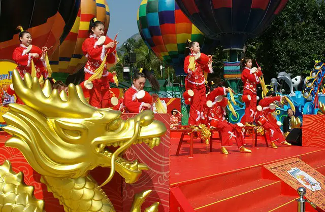 Chinese New Year Acrobats at Ocean Park