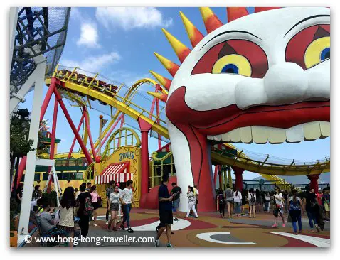 Ocean Park Roller Coasters at the Summit: Hair Raiser