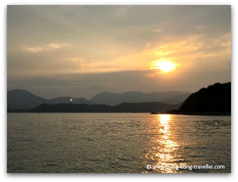 Stunning sunset in Sai Kung