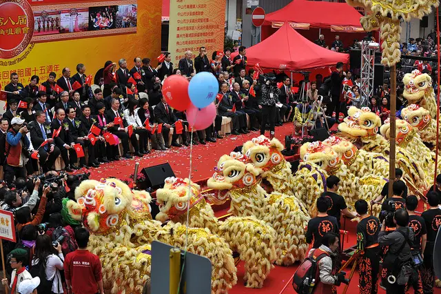 Tai Kok Tsui Temple Fair 18 Dancing Lions