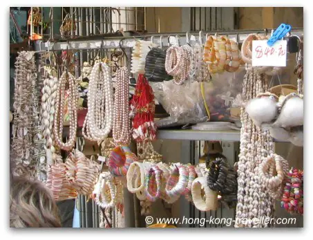 Temple Street Night Market Chinese souvenirs and trinkets