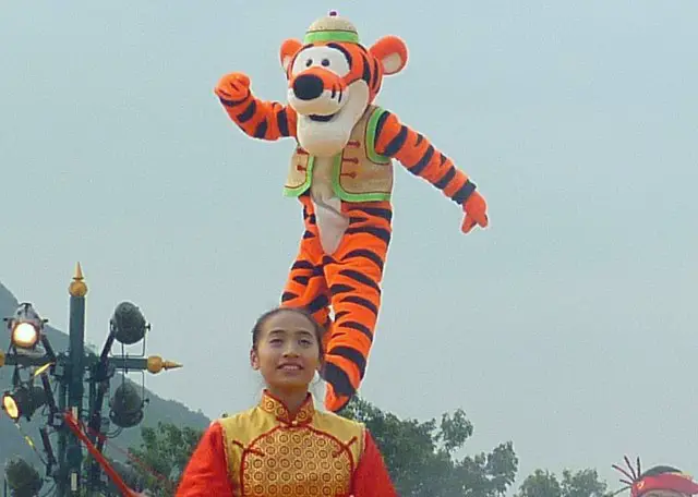 Tigger at Chinese New Year Show at HK Disney