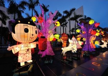 Mid-Autumn Festival Lanterns by the Clocktower in Tsim Sha Tsui