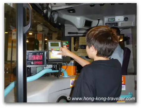 Using Octopus Card at HK Bus