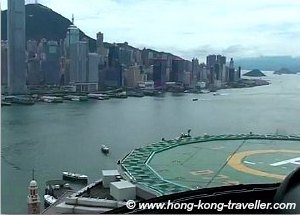 Hong Kong Helicopter Tour taking off from Peninsula Hotel