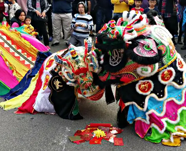 Lion Dances at the Well Wishing Carnival