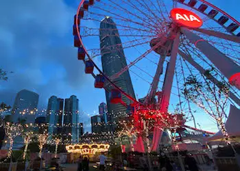 Christmas at the Hong Kong Observation Wheel