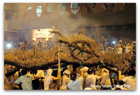 Fire Dragon Dance in Tai Hang Causeway Bay