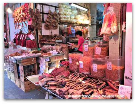 Yau Ma Tei Market Hong Kong Dried Good Stalls Yau Ma Tei Market Hong Kong: Dried Goods Stalls
